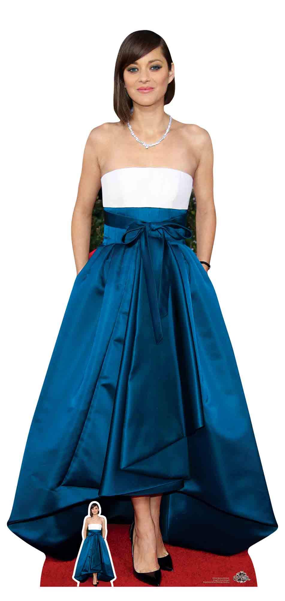 Star Cutouts Ltd CS766 Lifesize Cardboard Free Desktop Cutout of Marion Cotillard 170cm Tall, Solid, Multi-Colour, Regular