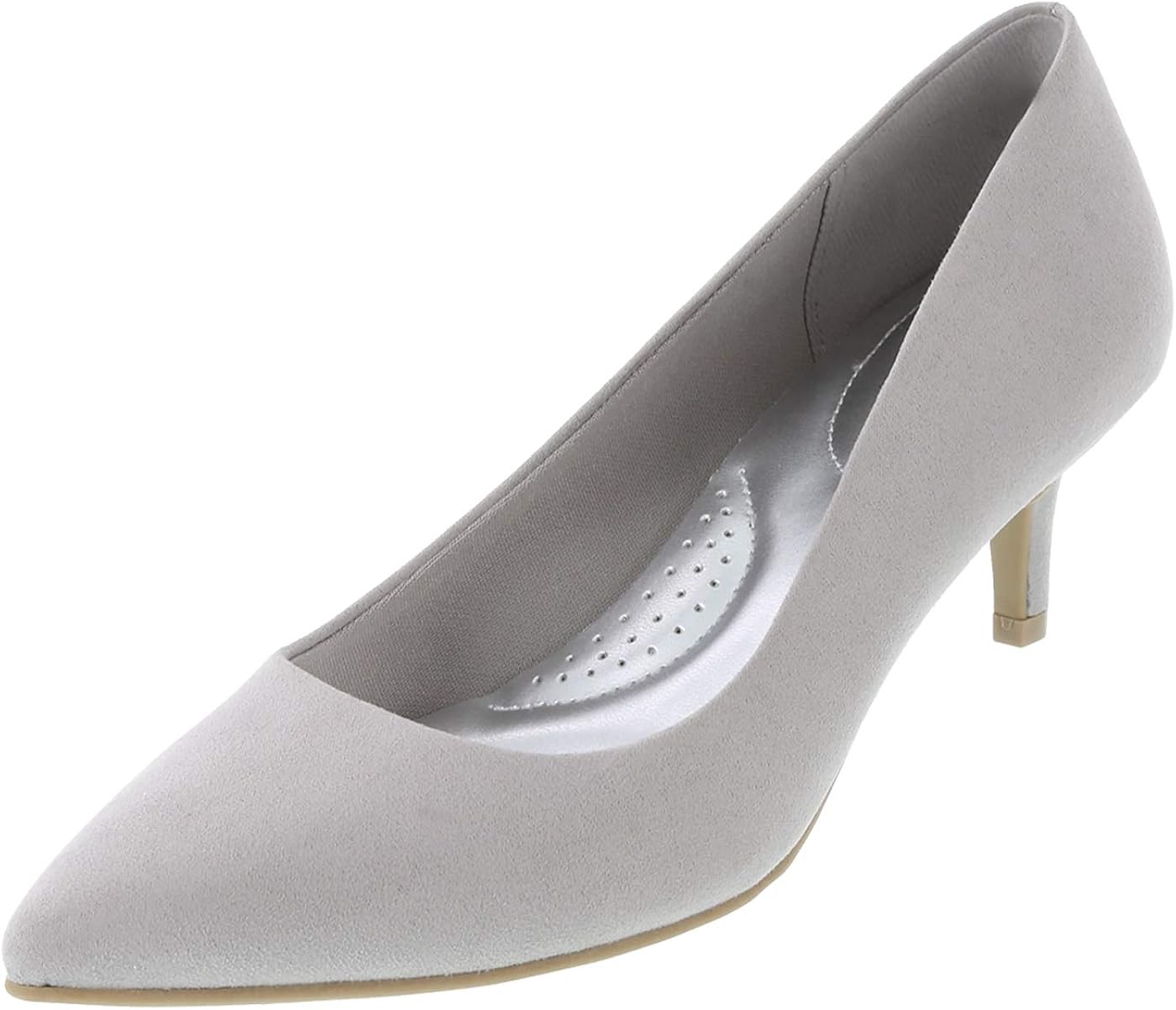 dexflex Comfort Light Grey Suede Women's Jeanne Pointed