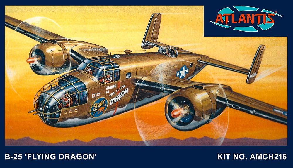 Atlantis 560216 1/64 North American B-25 Flying Dragon Model Kit