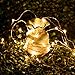 LightsEtc 100 Led String Lights Fairy Lights Battery Operated Waterproof Fairy String Lights with Remote Control Timer 8 Modes 33ft Copper Wire Christmas Lights Christmas Decor Warm White