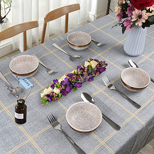 MARSTRACE Ceramic Dessert Bowls Set of 4,Small Porcelain Rice Bowls 8.5 oz for Snacks, Appetizer, Side Dishes, Condiments, Dip or Ice Cream