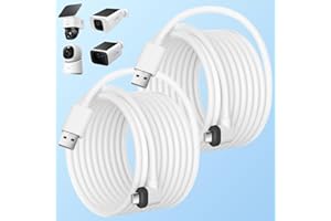 20FT Power Cable Compatible with eufy SoloCam S220/S340/C210/E30,eufy Indoor Cam S350/C210/C220,eufyCam 3/S330/S3 Pro/3C/S300
