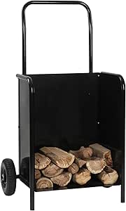 Jago - Carro para transportar leña (hasta 120 kg) con ruedas - de