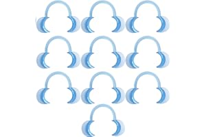 HRASY 10 Pcs C-Shape Dental Cheek Retractor Dental Mouth Opener Lip Retractor for Teeth Whitening Oral Guard -Blue Size M