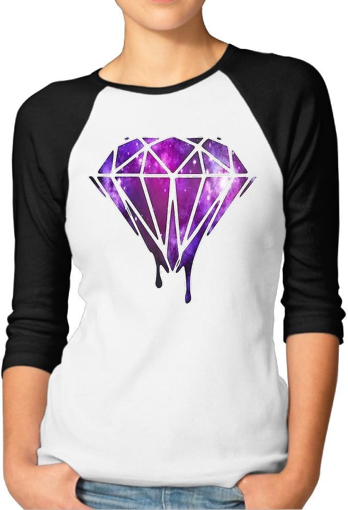 Galaxy Diamond Woman's Homelike Raglan Teeshirt