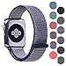 Pantheon Woven Nylon Replacement Apple Watch Band by, Sport Loop Edition, For Men or Women, Strap fits the 38mm or 42mm Apple iWatch, Compatible Series 1, 2, 3, Nike … (Midnight Blue, 38mm)
