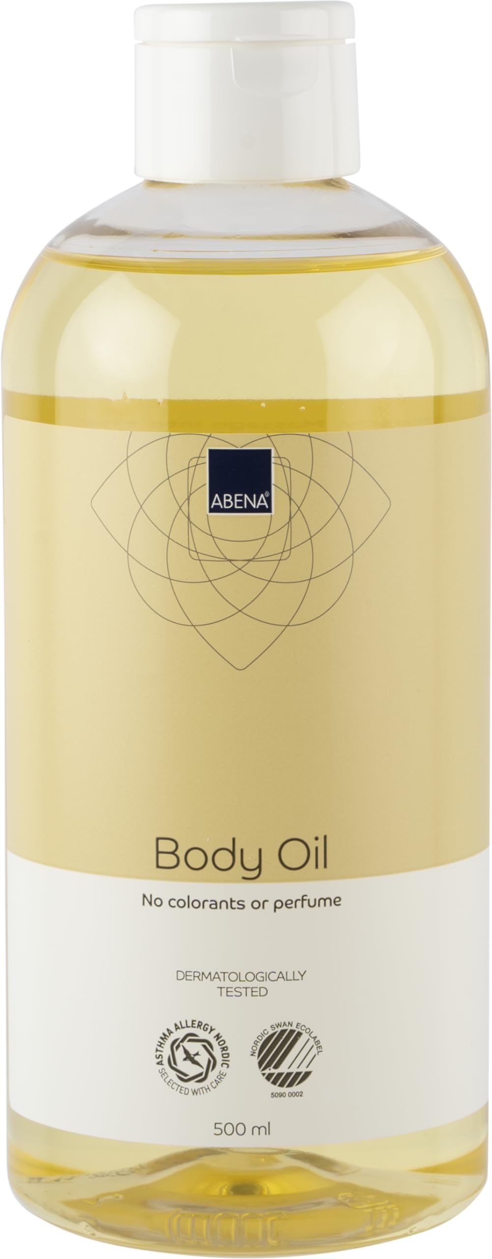 Abena Body Oil | 500ml | Improve The Appearance of Scars and Stretch Marks | Formulated with Vitamin E Oil | Moisturising and Non Greasy | Fragrance Free Skin Care