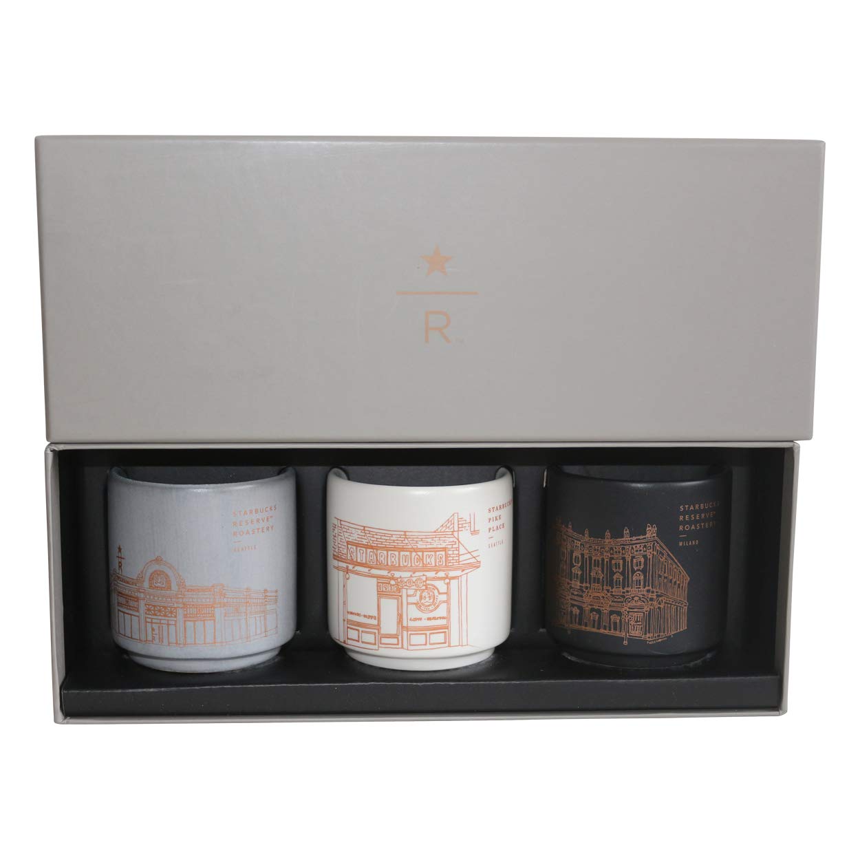 STARBUCKS Reserve Roastery Milano, Seattle Pike Place, Reserve Roastery Seattle Limited Edition Espresso Collection