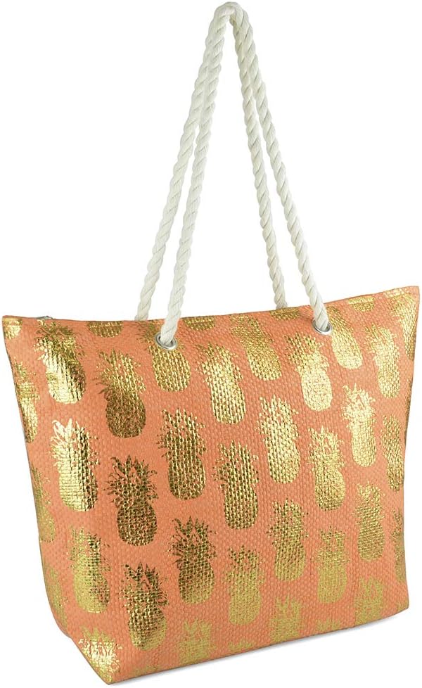 Large Beach Bag Canvas or Straw Nautical Shoulder Summer Tote Holiday Shopper for women