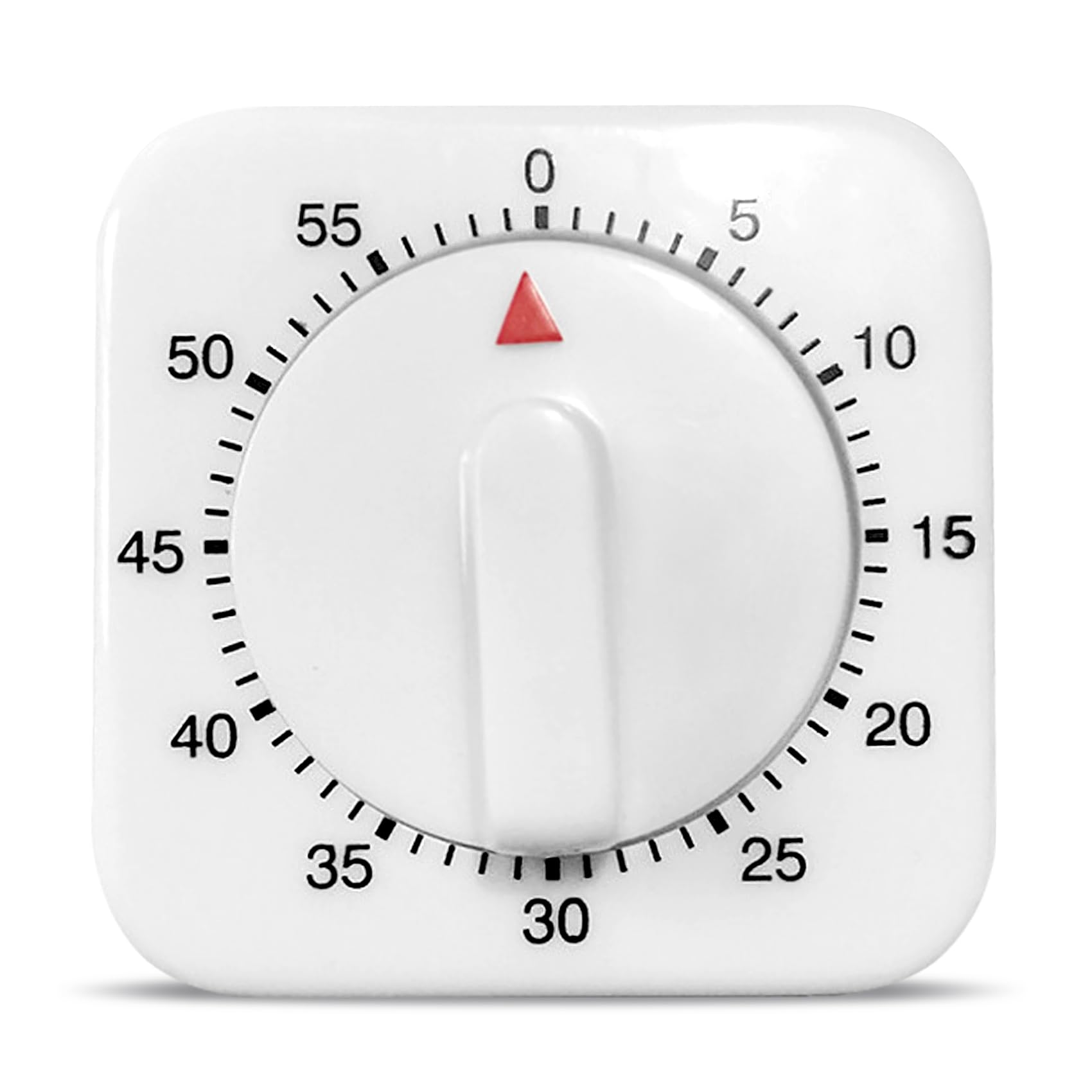 SULIVES Kitchen Timer, Egg Timers for Boiling Eggs, Timers for Cooking, Precise 0-60 Minute Timing, Easy-to-Use, Elegant White Design, Portable Cooking Assistant