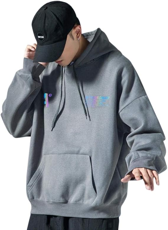 Amazon スウェット パーカー メンズ プルオーバー 長袖 ゆったり ドロップショルダー 春秋冬 フード付き ファッション スポーツ アウトドア 大きいサイズ M 3xl トレーナー パーカー 通販