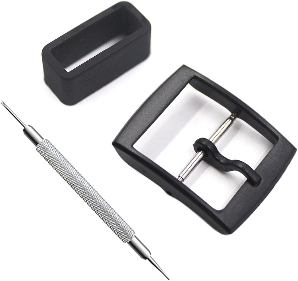 Watch Straps Replacement Plastic Buckle and Silicone Loops for Swatch