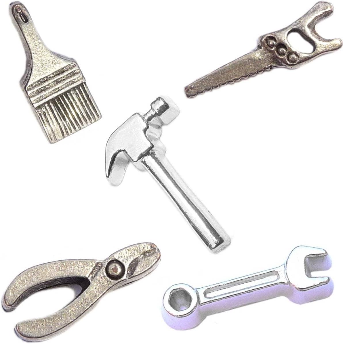 Fixer Upper Tools and Hardware Charm Set for Floating Lockets