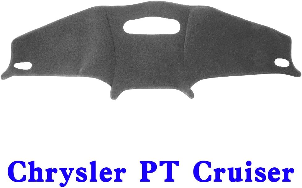 JIAKANUO Dash Cover Fit for Chrysler PT Cruiser 2001-2005, Dashboard Mat Sunshield Protector Pad Non-Slip,Antiglare,Extra Thick (Gray) MR015