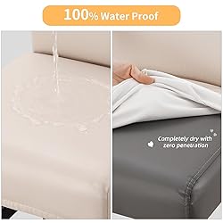 YISUN Bar Stool Covers, Stretch Waterproof PU Bar