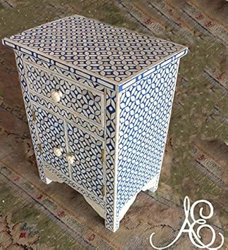 Ace Craftique - Mesita de Noche de Madera Hecha a Mano con