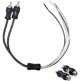 RECOIL Speaker Wire to RCA Adapter With Female Coupler (Pair)