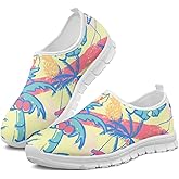 HERCHA Tree Loafer Shoes for Women Boho Breathable Round Toe Lightweight Women Shoes Barefoot No Laces Cute Loafer Flat Dressy Beach Vacation Casual Wear Gifts for Wife Mom Sister