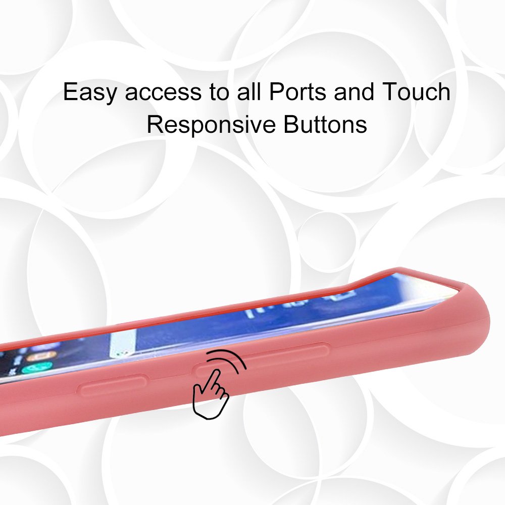 Phone Case for S8 plus,Silicone Gel Rubber Case with Soft Microfiber Cloth Lining Cushion Protective Case for Samsung S8 plus (Pink)