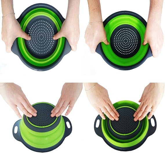 Escorredor Retrátil Silicone Massas Frutas Alimentos
