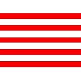 AZ FLAG Flagge Rot-Weiß Gestreift - 150x90cm Polyester Fahne Mit Metallösen