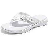 DREAM PAIRS Women's Arch Support Flip Flops Comfortable Thong Sandals