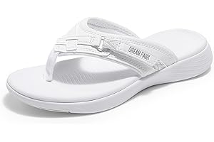 DREAM PAIRS Women's Arch Support Flip Flops Comfortable Thong Sandals