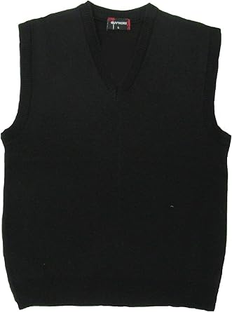 black knitted vest