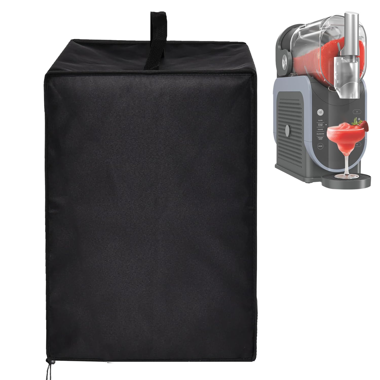 Photo 1 of CBDYWVR Slushie Machine Cover for Ninja SLUSHi Professional Frozen Drink Maker FS301C/FS301/FS300,Waterproof & Dustproof Slushie Machine Accessories,Suitable for Kitchens and Restaurants (Black)