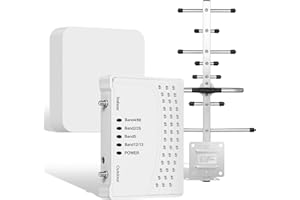 HOIMY Cell Phone Signal Booster for Home, Cell Phone Booster Kit, Up to 5000 sq ft,Cell Booster Boost 4G 5G All U.S. Carriers,Band 66/2/4/5/12/17/13/25 FCC Approved