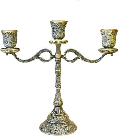 Amazon ディーハウ 3本立て キャンドルスタンド キャンドルホルダー クラシック アンティーク 灯燭台 蝋燭立て おしゃれ インテリア パーティ 記念日 クリスマス A キャンドル キャンドルスタンド オンライン通販