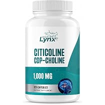 Leaping Lynx Citicoline 1000 mg (CDP Choline) Capsules – 120