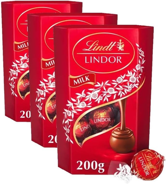 Lindt Lindor Milk Chocolate Truffles Box 200g 16 Balls Gift Mothers Day