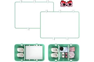 PoYang Divider Tray for Bogg Bag 2 Pack, Dividers for Bogg Bag Accessories Inserts Waterproof Beach Tote Bag Tray for Original X Large Boggs Bag Divider Tray Bog Bag Organizer with a Charm, Green