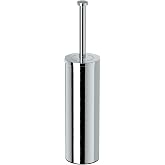 Gatco 1481 Latitude II Slender Toilet Brush Holder, Freestanding Bathroom Toilet Brush Set, Chrome