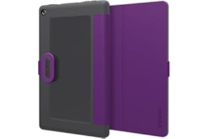 Incipio Clarion Folio Fire HD 8 Case (Previous Generation - 2015 release), Plum Purple