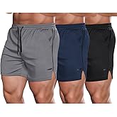 COOFANDY Men's 2 Pack Gym Workout Shorts Quick Dry Athletic Shorts 5 Inch Lightweight Sports Running Shorts with Pockets