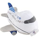 United Airlines Plush Toy | Officially licensed, soft plush plane, hand washable, approx. 9 x 9 x 5 in., comforting companion