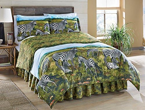 Zebra, Jungle, Safari, African Queen Comforter Set (4 Piece Bed In A Bag)+ BONUS HOMEMADE WAX MELT!