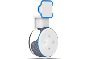 Wall Mount Holder for Echo Dot 3 gen Speaker, Compact Wall Socket Stand, Bracket Box Plug and Built-in Cable Management for D