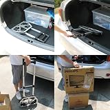 Yaheetech Aluminum Folding Hand Truck 75kg Load Capacity Black view 7