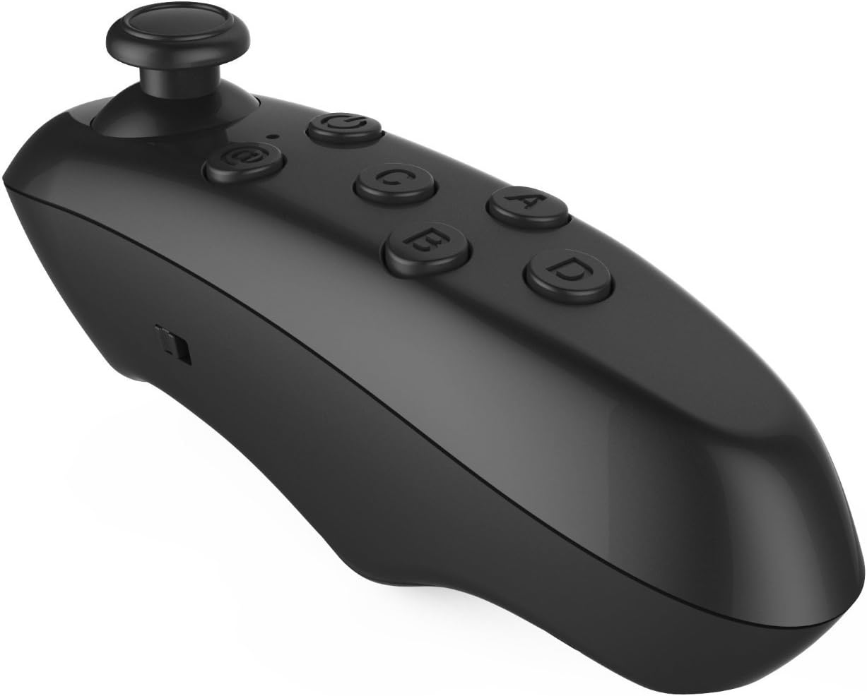 Ouonline Universal Portable Wireless Bluetooth Remote Controller Gamepad For 3D VR Glasses Virtual Reality Headset PC Smartphones Compatible with Android System (Black)