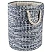 DII Woven Paper Storage Bin, Tweed, Nautical Blue, Large