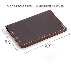 Leather Journal Cover for Field Notes, Notebook