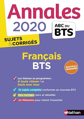 Download Annales ABC du BTS 2020 Français PDF