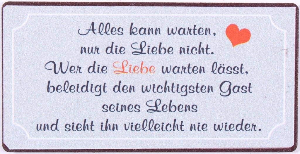 Decorative Fridge Magnet for Home Alles kann warten… 5cm x 10cm