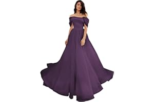 RJER Off Shoulder Tulle Wedding Dresses Puffy Prom Dresses Long Ball Gown Dresses for Women