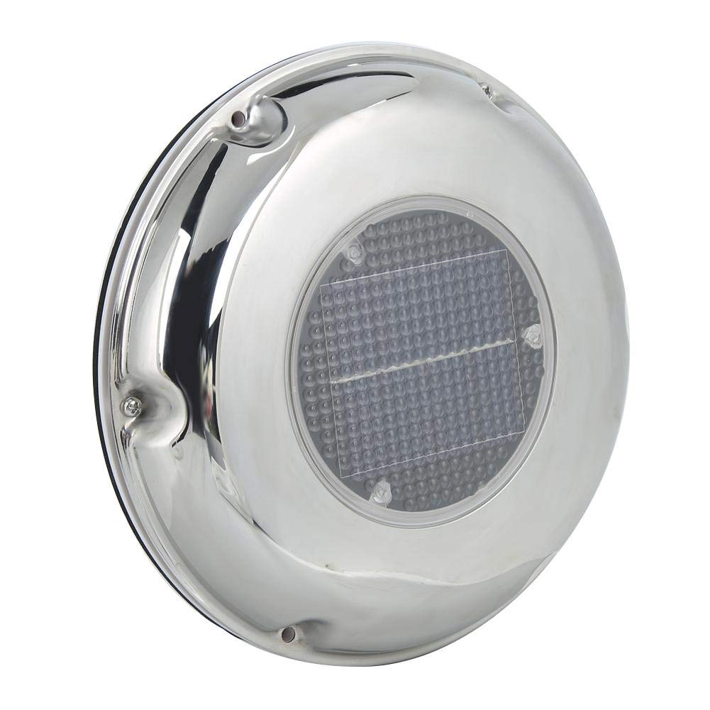 Akozon Solar Vent Fan for Boat Loft - Stainless Steel Solar Powered Ventilation