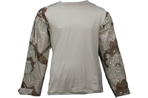 Mafoose Tactical Military Combat Camo Paintball Airsoft Mock Shirt