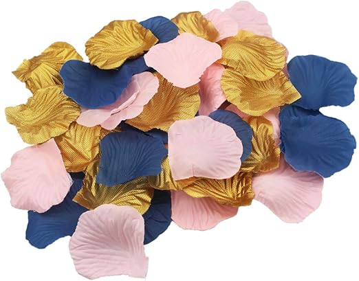 Amazon Com Allheartdesires 900 Pack Pink Navy Blue Gold Party